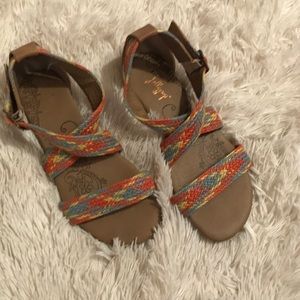 JellyPop multi colored sandals